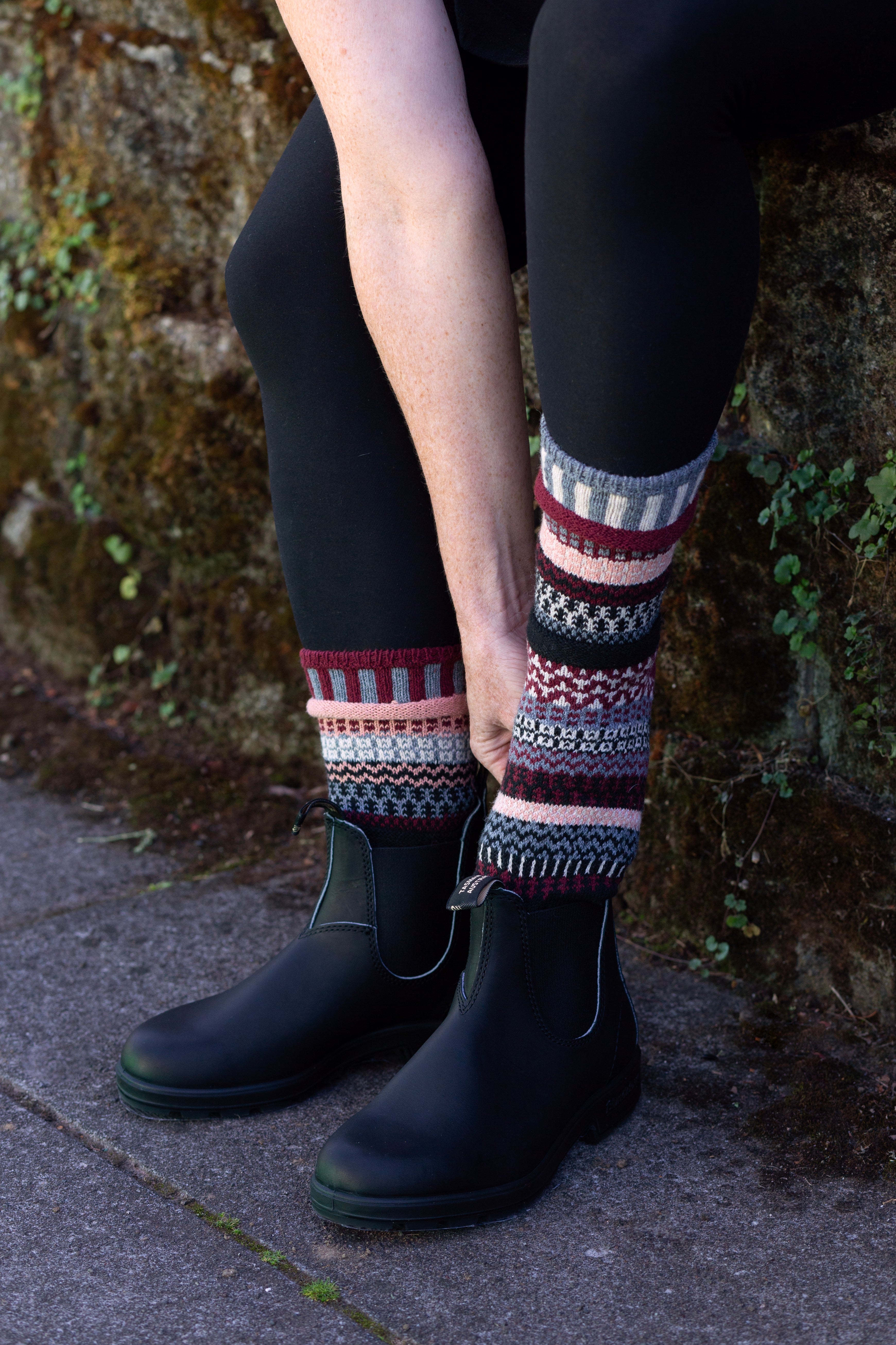 Rosewood Wool Socks