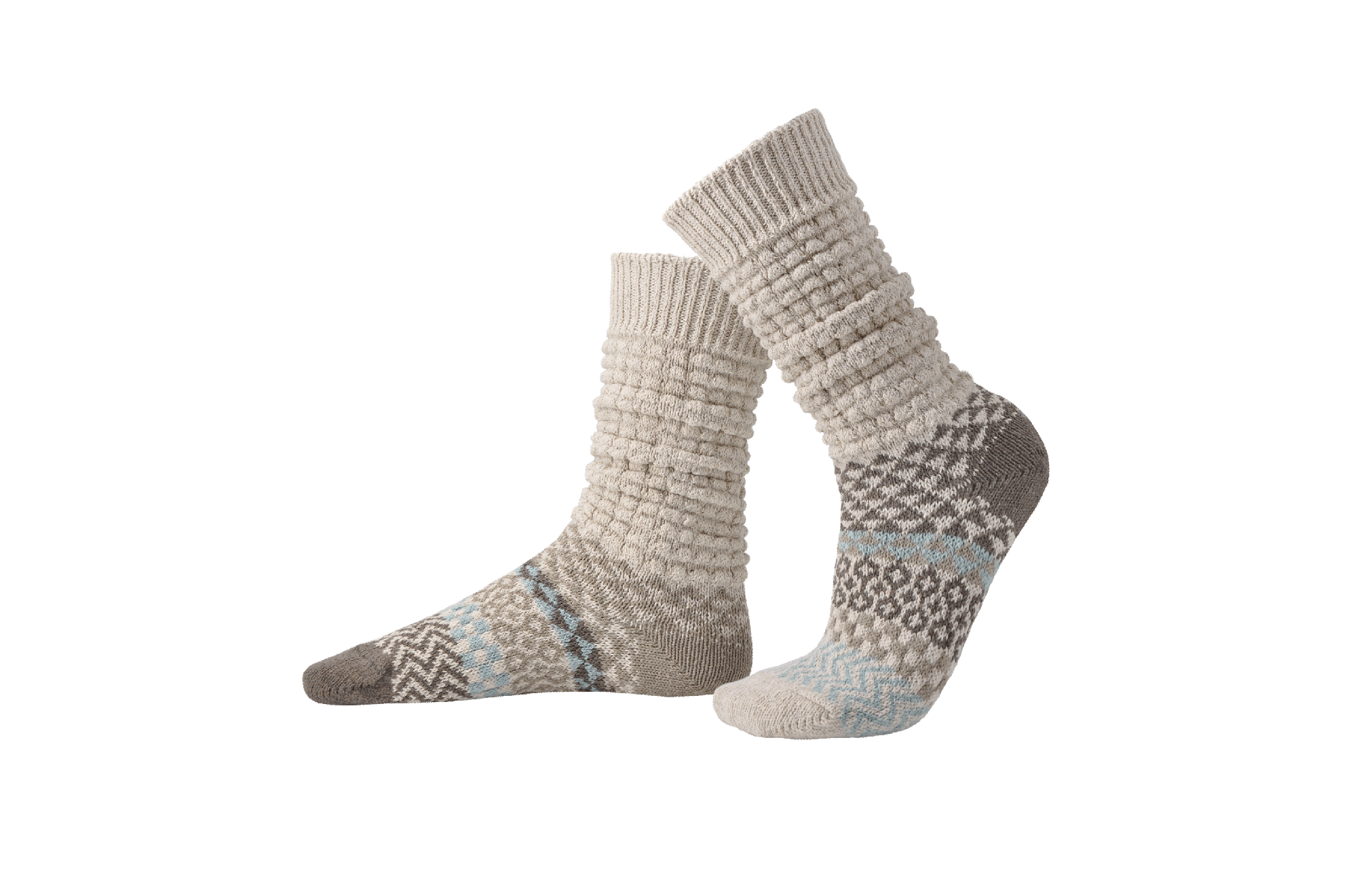 Fusion Slouch Socks - Seashell