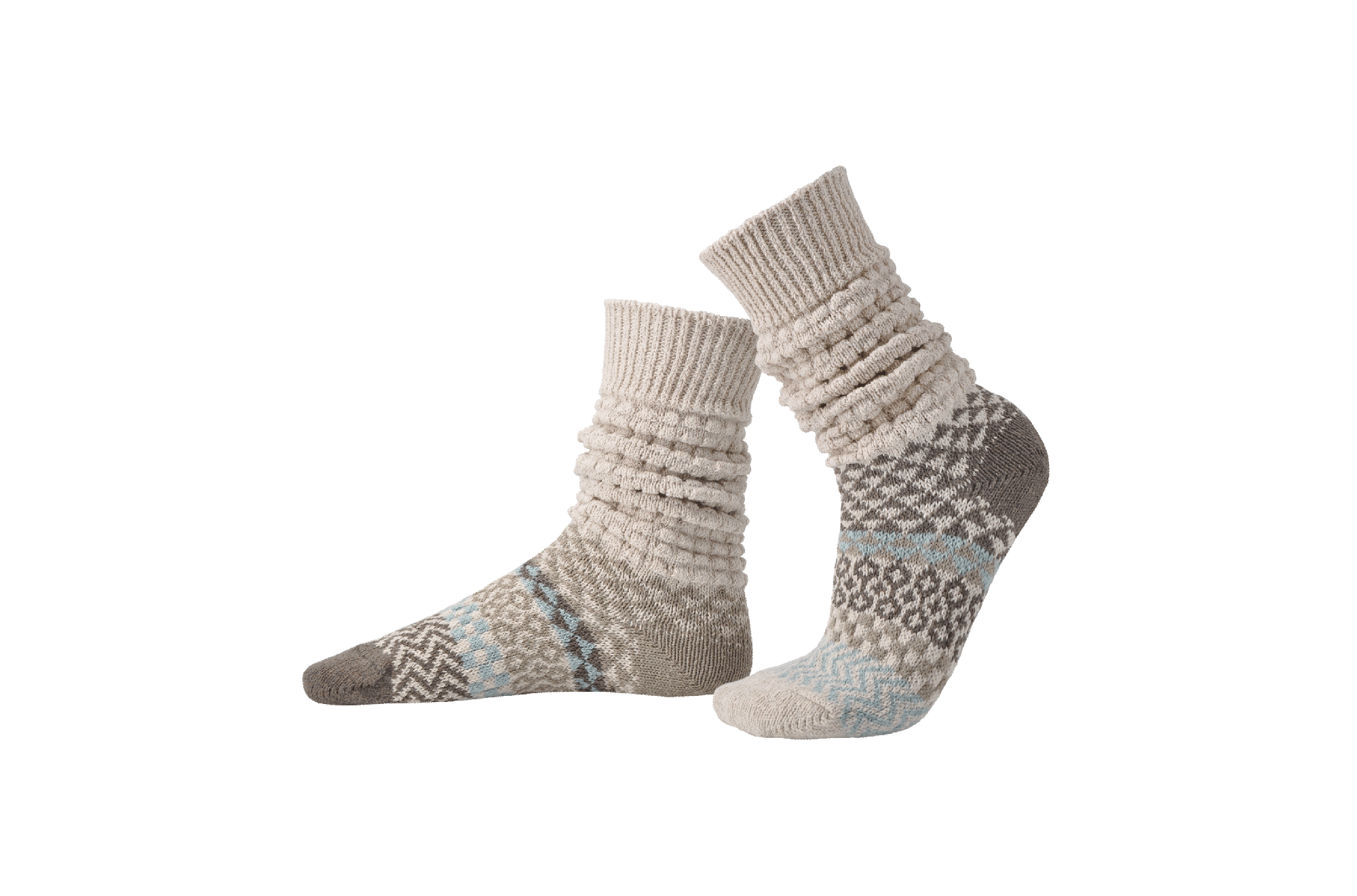 Fusion Slouch Socks - Seashell